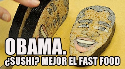 Obama y el sushi